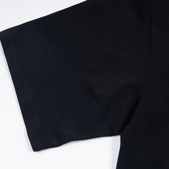 Acme De La Vie Bear Front And Back Print Short Sleeves Print Black - Picture 6 of 9